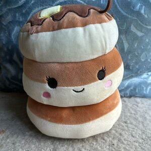 Squishmallow Oficial Kellytoy Food Squad Plush Toys Rayen Pancakes, 8 Inch